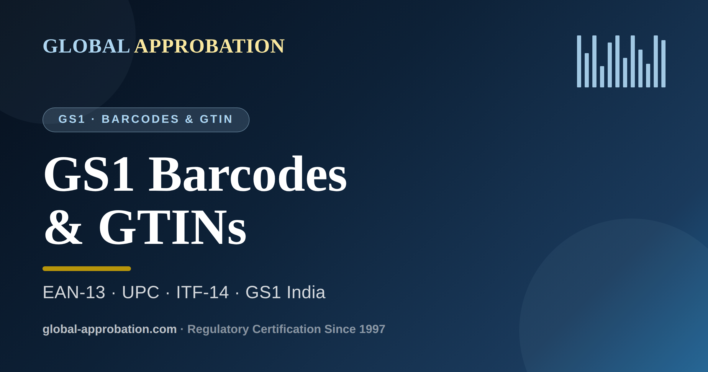 GS1 barcode and GTIN registration in India — EAN-13, UPC, ITF-14